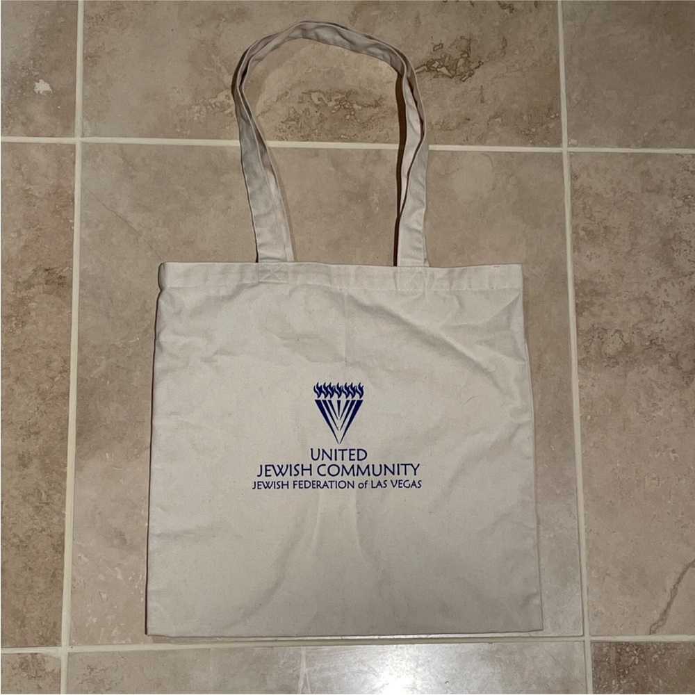 TOTE REUSABLE CANVAS BAG ISRAEL INDEPENDENCE DAY 2006 may 21 Jewish Federation